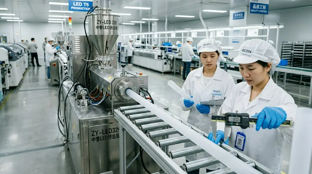 Kilang Perumahan Tiub LED Premium di China: Berinovasi untuk Piawaian Global 2026 & Penyesuaian 3D